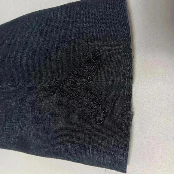 Amanda Smith Pull Over 3/4 sleeve V Neck 💯 Linen Top. Ladies S - Picture 5 of 7